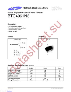 BTC4061N3 datasheet  