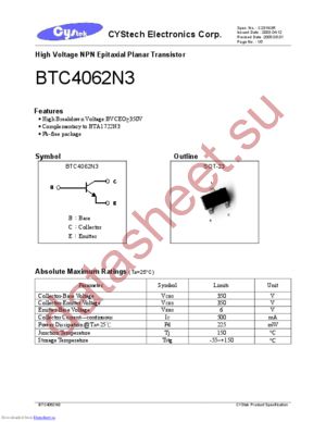 BTC4062N3 datasheet  