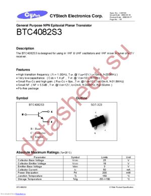BTC2059A3 datasheet  