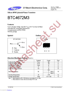 BTC4672M3 datasheet  