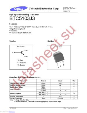 BTC5103J3 datasheet  