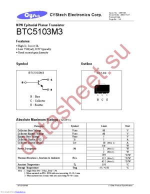 BTC5103M3 datasheet  