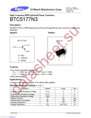 BTC5177N3 datasheet  