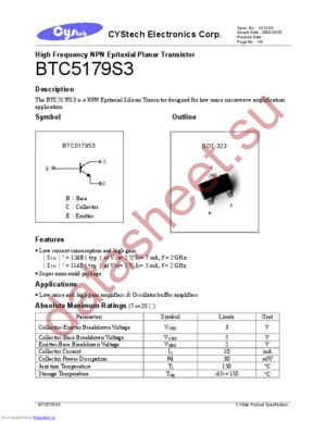 BTC5179S3 datasheet  
