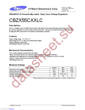 CBZX55C10 datasheet  
