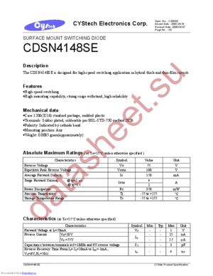 CDSN4148SE datasheet  