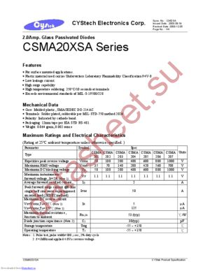 CSMA203XSA datasheet  