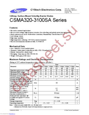 CSMA320-3100SA datasheet  