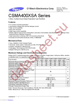 CSMA4001XSA datasheet  