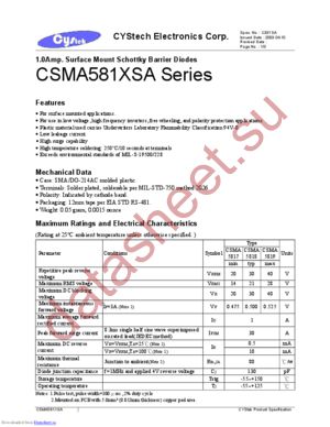 CSMA5818 datasheet  