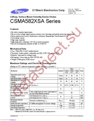 CSMA582XSA datasheet  