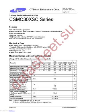 CSMC30XSC datasheet  
