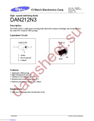 DAN212N3 datasheet  