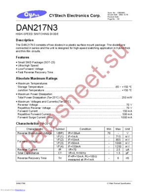 DAN217N3 datasheet  
