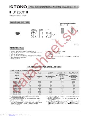 D126CT datasheet  