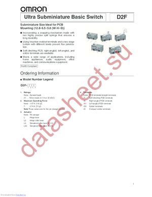 D2F-01-A1 datasheet  