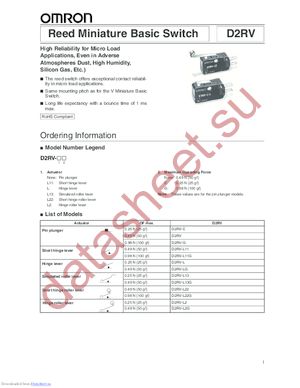 D2RV-L22E datasheet  