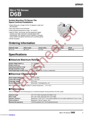 D6B2 datasheet  