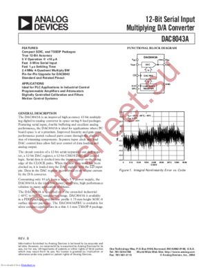 DAC8043AFRUZ-REEL73 datasheet  