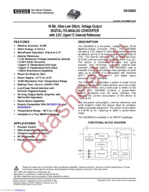 DAC8560EVM-PDK datasheet  