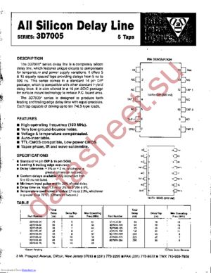 3D7005-80 datasheet  