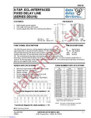 DDU18-8 datasheet  