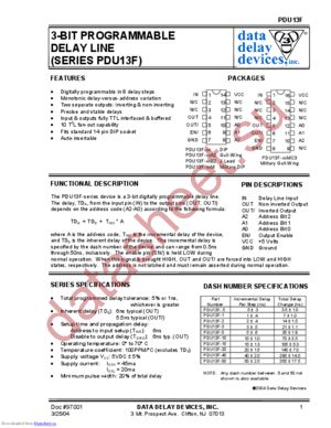 PDU13F-6 datasheet  