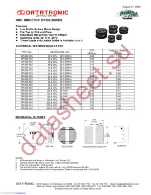 DR336-274 datasheet  