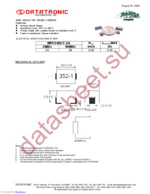 DR352-1 datasheet  