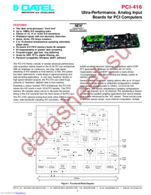 PCI-416H2 datasheet  