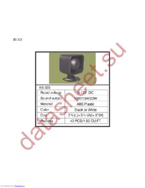 BS-323 datasheet  