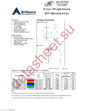 BTP-188BLCQ-XX-06 datasheet  