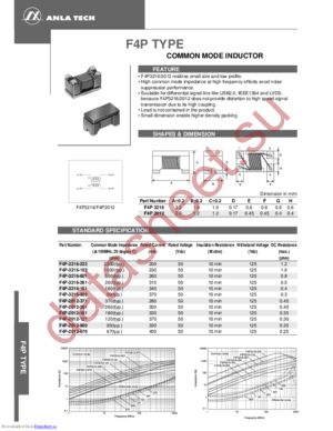 F4P-3216-261 datasheet  