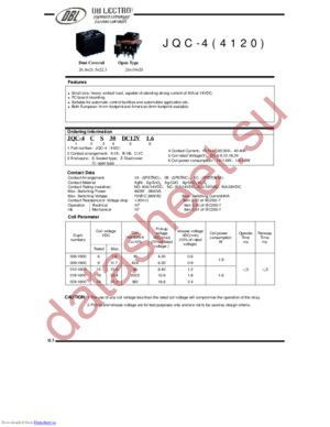 JQC-4120CO30DC6V1.6 datasheet  