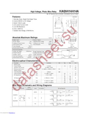 KAQV414A datasheet  