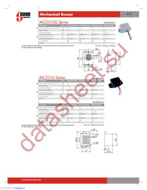 MC2316A01AW datasheet  