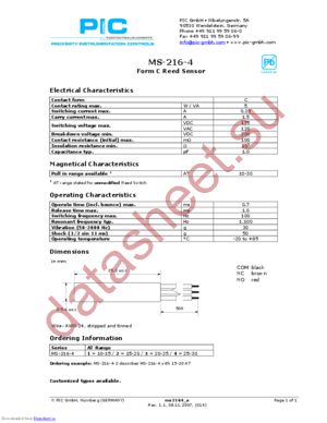 MS-216-4 datasheet  