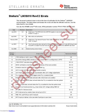 DB-LM3S818 datasheet  