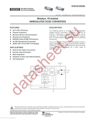 DCP010505BP-U/7E4 datasheet  