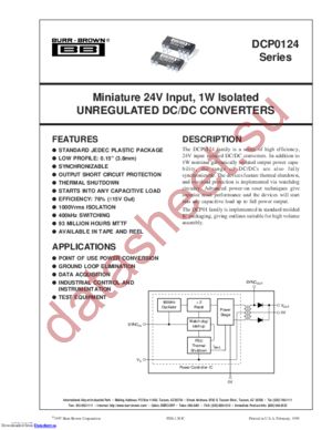 DCP012405P-U datasheet  