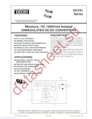 DCV010512DPU datasheet  