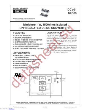 DCV010505P-U/700E4 datasheet  