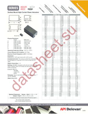 4922R-43L/R800 datasheet  