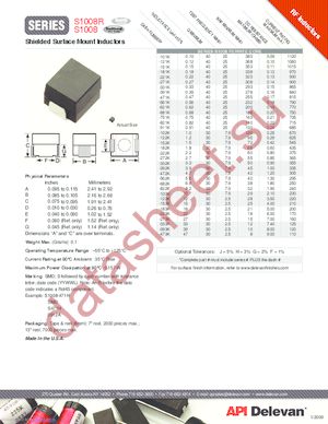 S1008R-181K/R500 datasheet  
