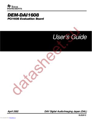 DEM-DAI1608 datasheet  