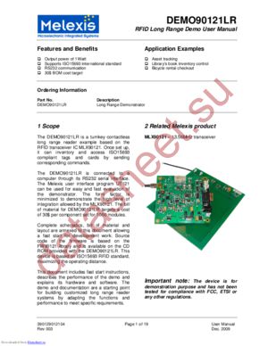 DEMO90121LR datasheet  