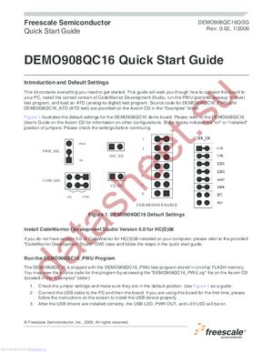 DEMO908QC16 datasheet  