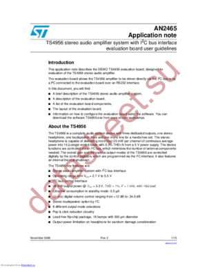 DEMOTS4956J datasheet  