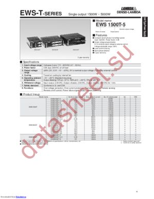 EWS5000T datasheet  