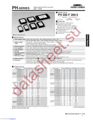 PH300F280 datasheet  
